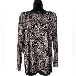 Snakeskin Mario Serrani (Italy) top Sz S snake classic
